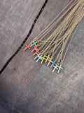Faith in Color Cross Necklace