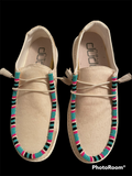 Custom Beaded Slip-On Shoes
