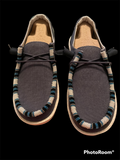 Custom Beaded Slip-On Shoes