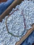Multi Colored Beads with 6mm Brass Beads (23 inches)