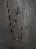 Graduated Brass Bead Necklace with an Antique Copper Finish