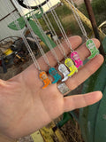 Cowgirl Boots in Color Necklace