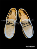 Custom Beaded Slip-On Shoes