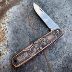 Custom Engraved Moore Maker Knives